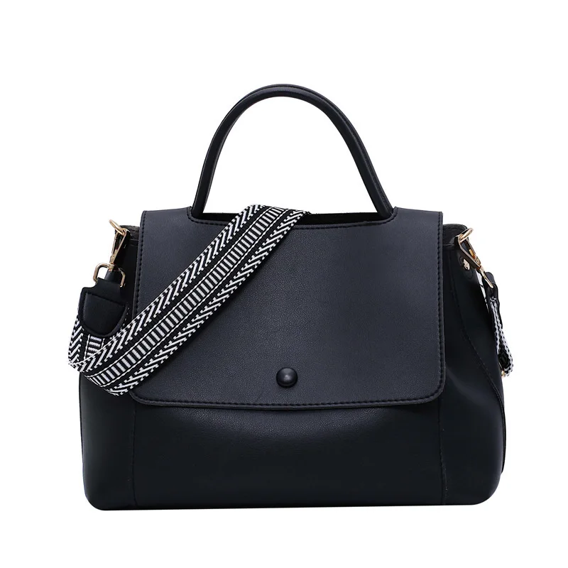 Fashion Simply PU Leather Crossbody Bag For Women Summer Solid Color Shoulder Me - £34.84 GBP