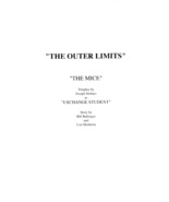1963&#39;s THE OUTER LIMITS: THE MICE repro TV series script - $30.88 CAD