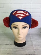 DC Comics Superman Blue Red Winter Knit Headband Ear Warmer HeadWrap Hairband - £16.43 GBP