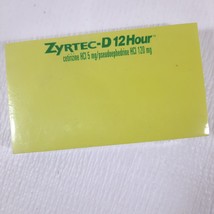 Zyrtec-D 12 hour Sticky Notepad paper Drug Rep Pharma Promotional Pharmaceutical - £13.37 GBP