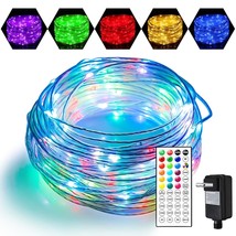 66 Ft Ultra-Thin Led Rope Lights For Outside, 18 Color Changing+Warm White Strin - £52.74 GBP