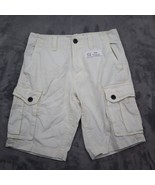 American Eagle Outfitters Shorts Mens 28 White Cotton Twill Casual Cargo... - £15.56 GBP