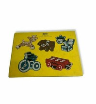 Vintage Wooden Puzzles 1950&#39;sToys 12x9 Preschool Sifo - £7.56 GBP