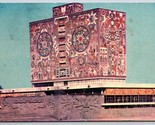 Library Mural at University of Mexico City Mexico Chrome Postcard K1 - $3.91