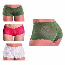 Besame Women Sexy Lingerie Cheeky Lace Hipster Panties Underwear Pack of 3 White - £19.77 GBP