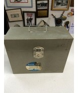 Mid Century industrial metal storage file box vintage scrapbooking 12.5x... - $1,133.58 MXN
