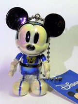 Disney Mickey Spacesuit (BLUE) Iridescent Jointed Figure Charm - Japan Import - $21.90
