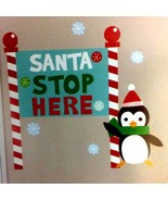 Christmas Snowman Wall Art 27.5 in x 9.75 in - $2.94