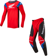 New 2024 Alpinestars Racer Honda Iconic Bright Red Black White Adult MX Gear - £165.11 GBP