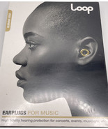 Loop EARPLUGS for Noise Reduction 20 dB Filter Sound Blocking - Gold - $19.80