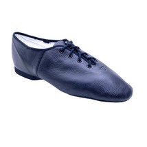 New Mens Jazz Flex Black Leather Shoes Size 7 Suede Sole Dance Lace Up B... - £27.85 GBP