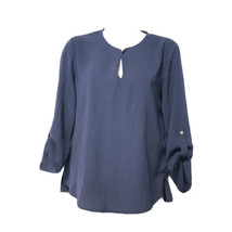 alice Blue petite long sleeve Roll tab shirt Size SP - £15.64 GBP