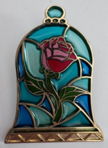 Disney Beauty and the Beast Stained Glass Rose Pin 114236 - $287.98 MXN