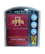 Iowa State Cyclones 3 Ball Golf Gift Set Tees and Embroidered Towel NEW - $465.41 MXN