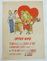 Vintage Vinegar Valentine Office Wife Penny Dreadful Sarcasm Insult Ephemera - £7.86 GBP