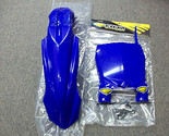 Restyled Cycra Yamaha Blue Front Fender + Blue Front Stadium Plate YZ250... - $60.90
