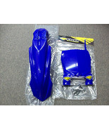 Restyled Cycra Yamaha Blue Front Fender + Blue Front Stadium Plate YZ250... - £47.88 GBP