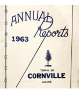 1963 Cornville Maine Annual Reports Antique PB Booklet Municipal Officer... - $24.99