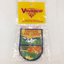 New Vintage Patch Voyageur Badge Emblem Travel Souvenir CHATEAU LAKE LOU... - £17.11 GBP