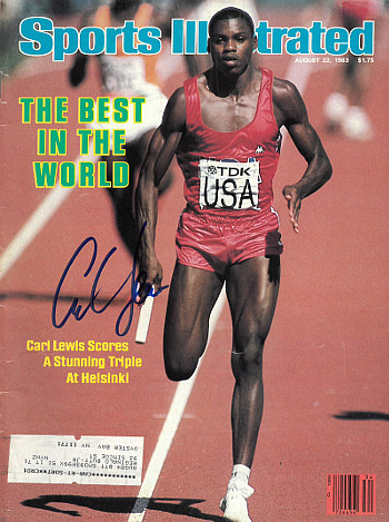 Carl Lewis signed Team USA Sports Illustrated Full Magazine 8/22/1983 (1983 Worl - $68.95
