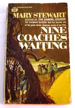 1969 Mary Stewart NINE COACHES WAITING Gothic Mystery Vintage Paperback - $6.00