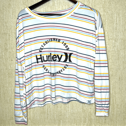 Hurley Tropical Stripe Jogger Pajama Top - $15.68