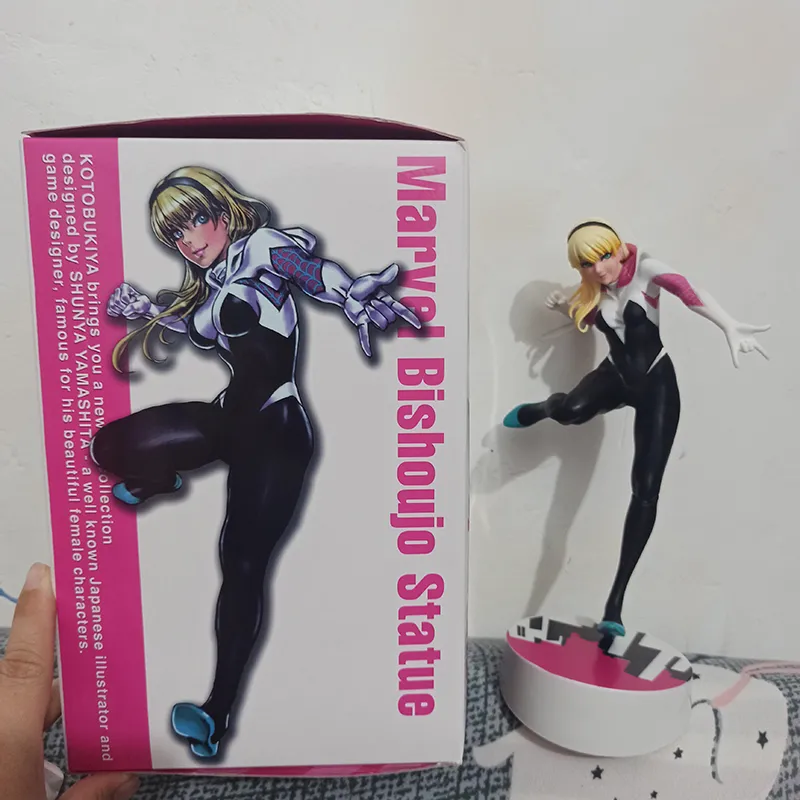 Revoltech Yamaguchi Spider Man Gwen Stacy sexy girl Anime Action Figure PVC toys - £25.04 GBP+