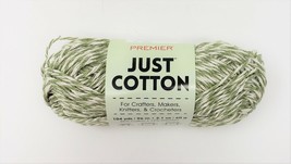 Premier Yarns Just Cotton Yarn - 2.1 oz. 104 Yds - Sage Marl - £6.86 GBP