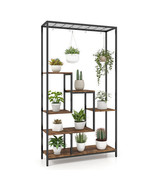 6-Tier Tall Plant Stand 71 Inch Metal Indoor Plant Shelf with 10 Hanging... - $2,271.82 MXN