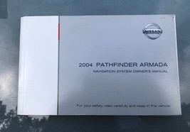 2004 Nissan Pathfinder Armada Navigation Owners Manual 100% OEM Guide Bo... - $9.47