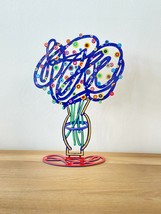 Metal Sculpture Pop Art &quot;&quot;Blue Bouquet&quot;&quot; by DAVID GERSTEIN-
show origina... - £115.10 GBP