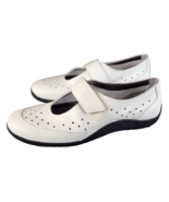 Ros Hommerson Women&#39;s Nevaeh Mary Jane White Shoes Size 8.5 M Leather Upper - £21.77 GBP