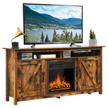Costway 60&quot; Industrial place TV Stand W/18&quot; 750W/1500W Electric place - £404.31 GBP
