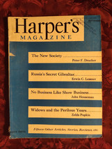 Harper&#39;s September 1949 John Houseman Peter F. Drucker Joyce Cary Mario Prodan - £8.44 GBP