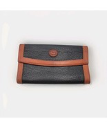 Vtg Vintage Donney &amp; Bourke leather Wallet Classic Brown &amp; Blue - $56.12 CAD