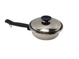 Vintage Seal O Matic 3 Ply 18-8 Stainless Steel Sauté Pan w Lid Made In USA - £16.74 GBP