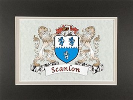 Scanlon Irish Coat of Arms Print - Frameable 9&quot; x 12&quot; - $19.55