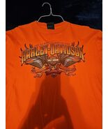 Harley Davidson Eagle Long Sleeve T Shirt Orange Large Eureka Springs, AR - €21,85 EUR Harley Davidson Eagle Long Sleeve T Shirt Orange Large Eureka Springs, AR - €21,85 EUR