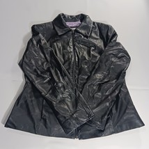 Wilson's Leather Pelle Studio RN#69426 Black Men's Jacket Full Zip Size Large image 12