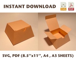 Takeout box template, take out box, takeout container, take out container, SVG - £1.17 GBP