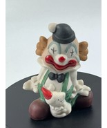 Vintage Original 4in Artmark Clowns Handpainted Ceramic - $8.59