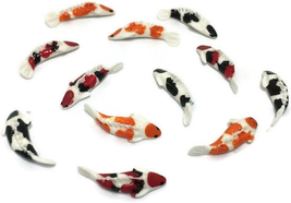 Lot of 12 Miniature Koi Fish Fairy Garden Supplies Animal Figurine Furniture Dol - £14.43 GBP