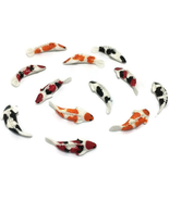 Lot of 12 Miniature Koi Fish Fairy Garden Supplies Animal Figurine Furni... - £14.11 GBP