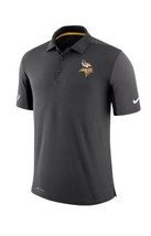 Nike Team Issue Dri-Fit Polo Mens Size Small NFL Minnesota Vikings Gray - £29.06 GBP