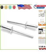 Aluminum Blind Rivets 100pc Pack - Strong &amp; Temperature Resistant 3/16&quot; ... - $23.90 CAD