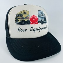 Rose Equipment Mesh Snapback Cab Over Trucker VTG Hat Cap - $24.45