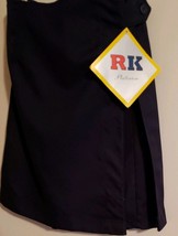 R K Platinum Brand ~ Navy Blue ~ Girl&#39;s Size 12 ~ Wrap ~ Uniform Skort ~ FS354J - £17.60 GBP