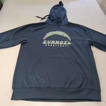 BSN Sports Evangel Basketball Men's Blue Hoodie Drawstring Sweatshirt Size M image 7