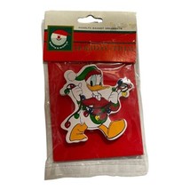 Disney Kurt Adler Santas World Donald Duck With Lights Painted Wood Magnet - $7.99