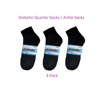 Diabetic Socks for Men   Black Ankle Socks Dress Socks Set of 3 Pairs -... - $311.33 MXN